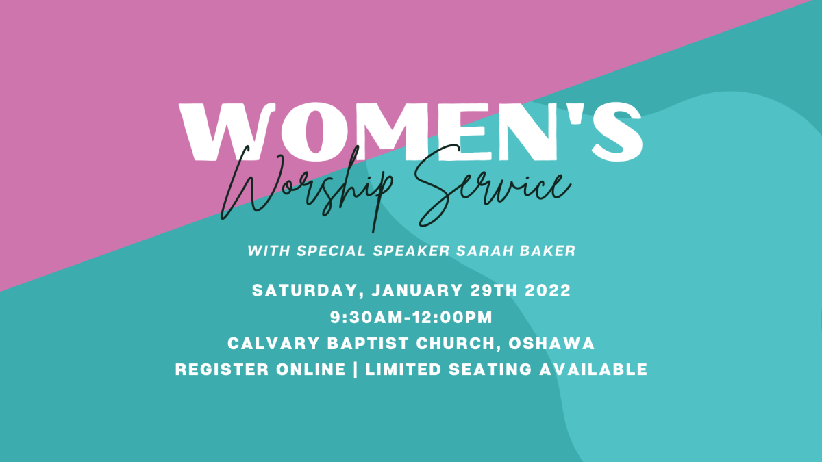 Women's Worship Service with Special Speaker - Sarah Baker